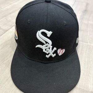 New Era Black Chicago White Sox Kids Cap with White Logo